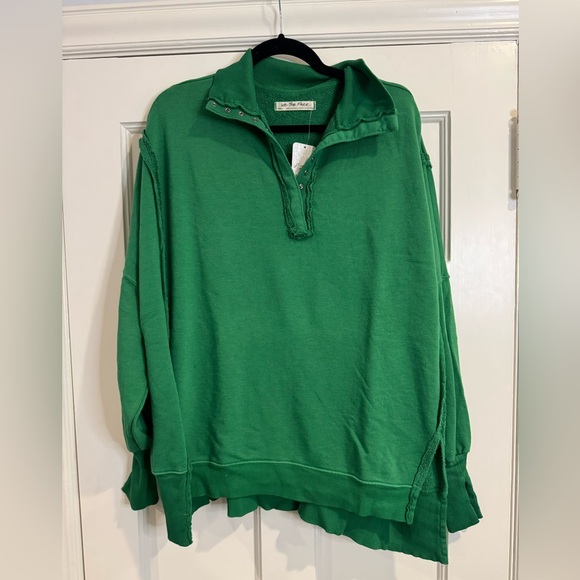 We The Free Sweaters - We The Free Green Half-Zip Pullover